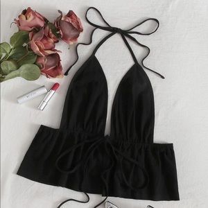 SHEIN halter crop top